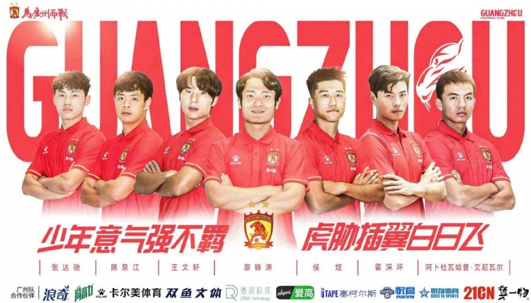  廣州隊球員王文軒轉會重慶銅梁龍，今年25歲，司職中衛 ???