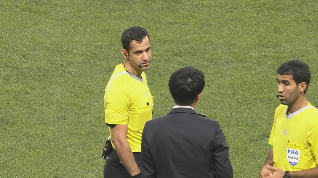 賈西姆執法亞冠海港客戰神戶勝利船，此前主哨國足0-7日本