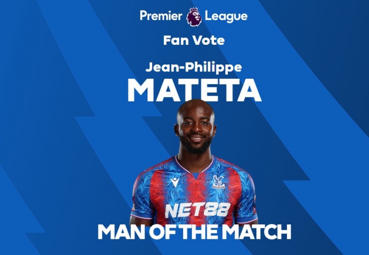  梅開二度！英超官方：馬特塔當選水晶宮2-0曼聯全場最佳