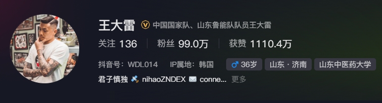  事出突然？泰山賽前幾小時亞冠退賽，王大雷社媒IP還顯示在韓國