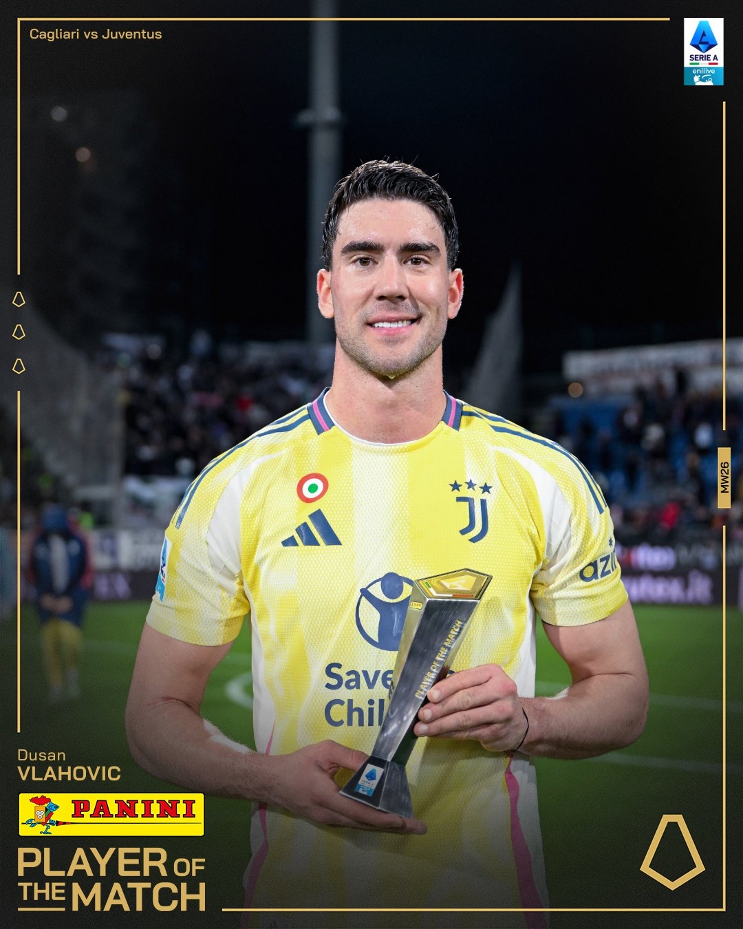  打進致勝進球！弗拉霍維奇當選尤文1-0卡利亞里全場最佳球員