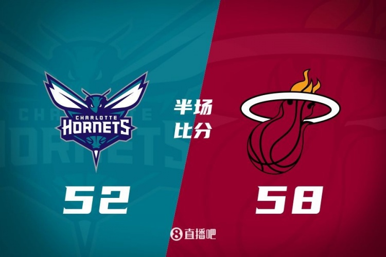  半場戰報：熱火58-52黃蜂 維金斯14分熱巴13分9板 小橋19分