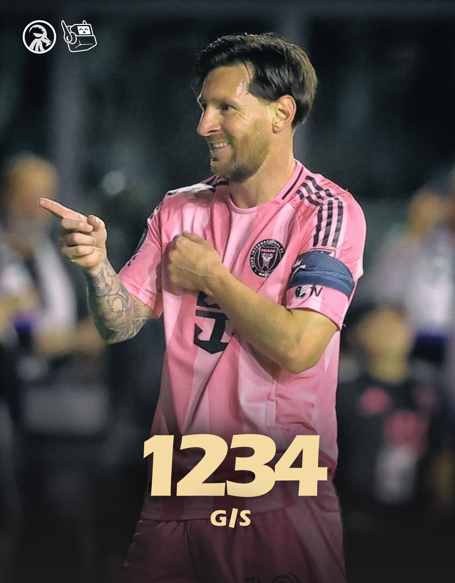  回歸即進球！37歲梅西生涯目前853球381助，參與進球數1234球！